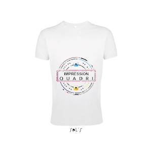 Finitions : Impression numérique quadri sur t-shirt blanc enfant Sol's modèle Régent Fit. Avantages : L'impression numérique haute définition permet un rendu de couleur exceptionnel. Exemples d'utilisation : Vêtements de travail, évènementiels ... Co... 